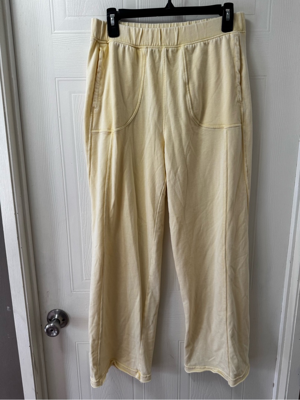 Sundry Cream Drawstring Sweatpants for women